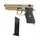 Страйкбольный пистолет WE Beretta M9A1 Rail Tan 6 мм, GBB, Gas WE-M009